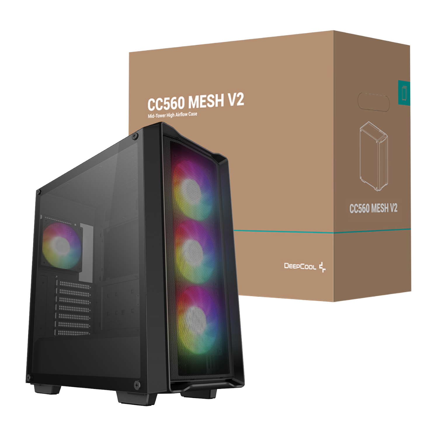 DeepCool CC560 MESH V2 ATX ARGB Gaming Chassis