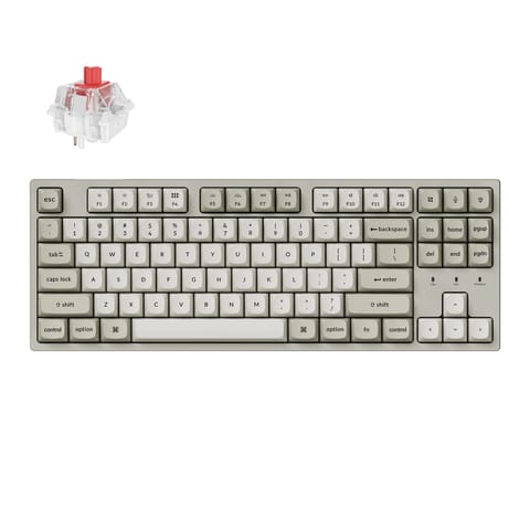Keychron C1PX-M1 80% 8K Super Red Switch Hot-Swap RGB Wired Custom Mechanical Keyboard