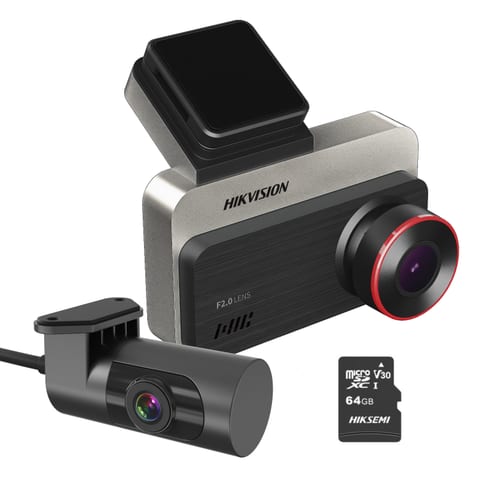 Hikvision C200S Dashcam with 64GB Micro-SD