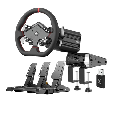 PXN V12 Lite Direct Drive Bundle 6nm FFB, WDS drive racing wheel, DDL Base, PD HM Pedals, Z9 Desktop Clamp Plus, N5