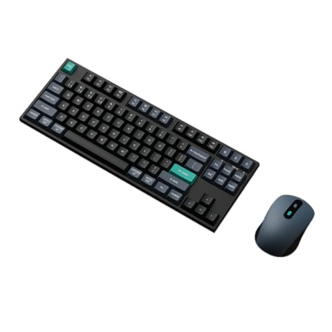 Keychron B33 80% TKL Keyboard and BM25 Mouse Wireless Combo - Black Green