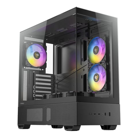Antec CX705 ARGB ATX | Micro-ATX | ITX ARGB Mid-Tower Gaming Chassis Type-C - Black