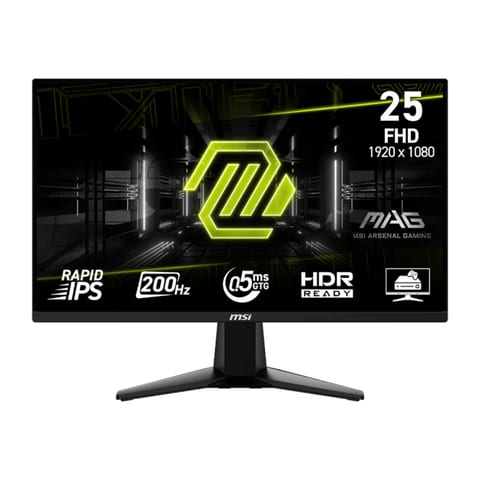 MSI MAG 255F X24 Gaming Monitor 1920x1080 (HD) Rapid IPS 0.5ms 200Hz Adapative Sync