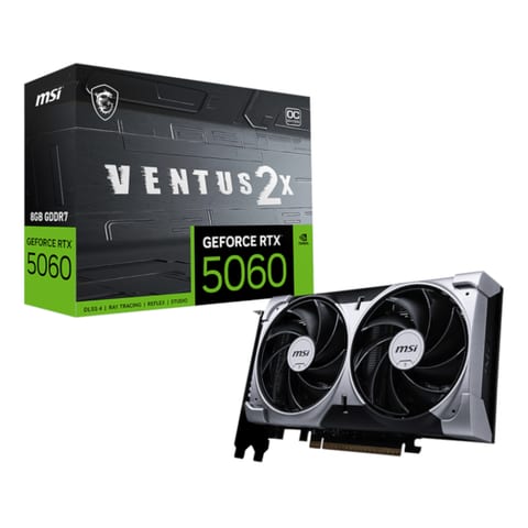 MSI Nvidia GeForce RTX 5060 VENTUS 2X OC 8GB Graphics Card