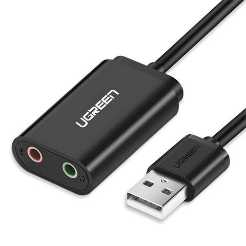 UGREEN USB 3.5mm External Sound Adapter (Black)