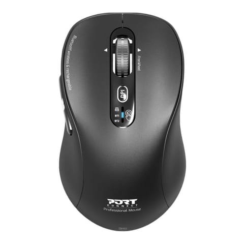 Port Mouse Expert Rechargable BT & RF Black 3 Year Warranty