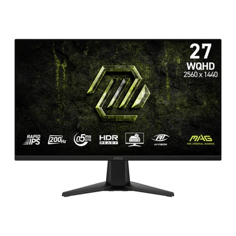 MSI MAG 275QF E20 Gaming Monitor 2560x1440 (WQHD) Rapid IPS 0.5ms 200Hz Adapative Sync
