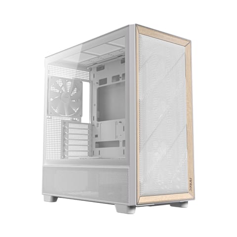 Antec FLUX E-ATX | ATX | Micro-ATX | ITX  Mid-Tower Gaming Chassis Wood Front Panel- White