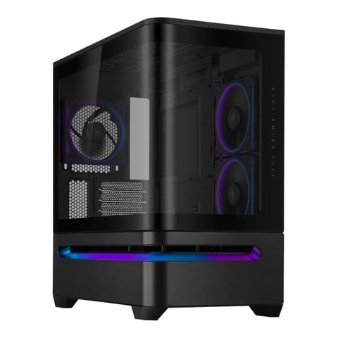 ASUS PRIME AP202 Micro-ATX Gaming Chassis - Black