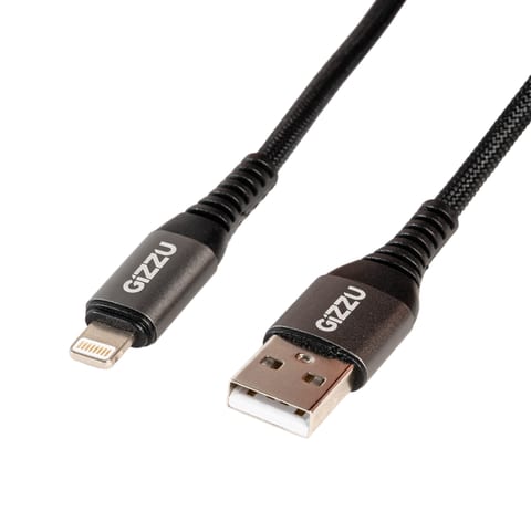 Gizzu USB-A to Lightning 12W Cable 1M Poly