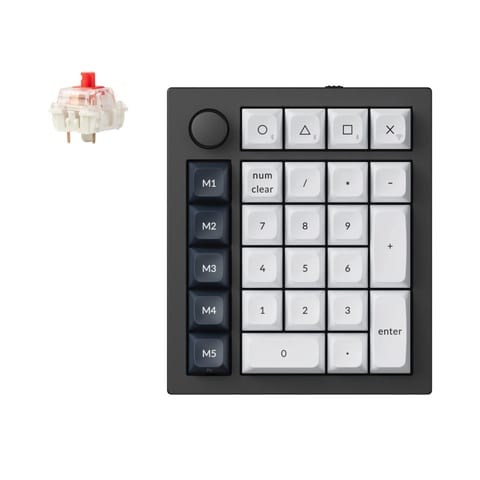 Keychron Q0 Max QMK Gateron Jupiter Red RGB Wireless Custom Number Pad Carbon Black