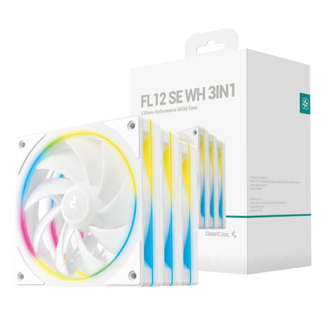 DeepCool FL12 SE 120 ARGB 3PACK Case Fan White