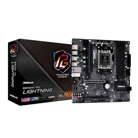 ASRock B650M PG Lightning AMD AM5 MATX Motherboard