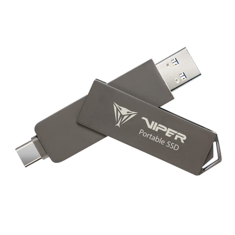 Patriot PVP30 1TB Duo Compact External Portable SSD (Cable Free)