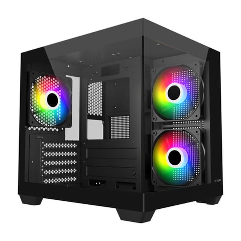 FSP S140 M-ATX Mid Tower Gaming Chassis - Black