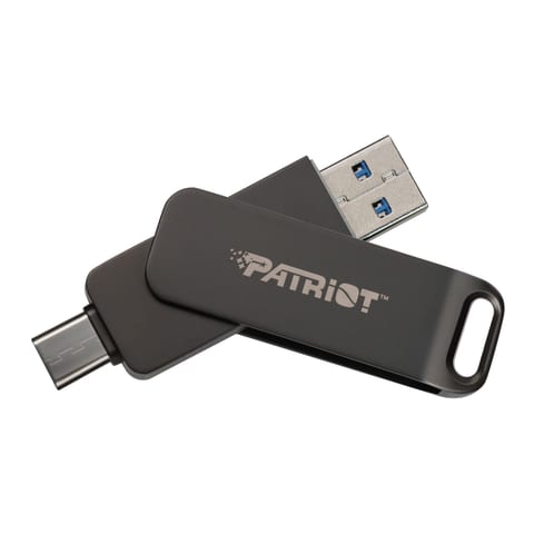 Patriot RAGE R550 128GB USB 3.2 GEN 1 Swing Type-A+C Dark Shadow