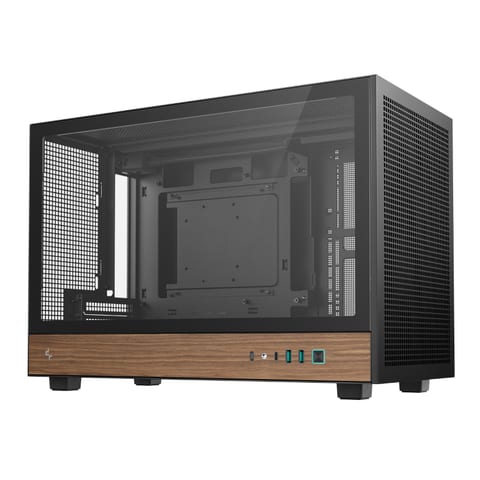 DeepCool CH260 Wood mATX Gaming Chassis Black
