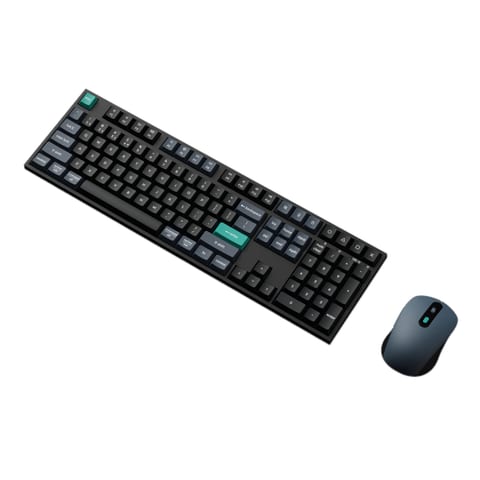 Keychron B36 100% Layout Keyboard and BM25 Mouse Wireless Combo - Black Green