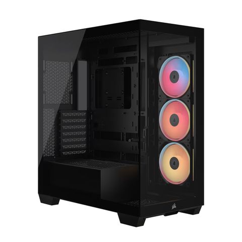 Corsair 3500X LX-R E-ATX | ATX | MATX | ITX iCUE RGB-Link Mid Tower Gaming Chassis - Black
