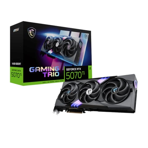 MSI Nvidia GeForce RTX 5070Ti Gaming Trio OC Plus 16GB GDDR7 Graphics Card