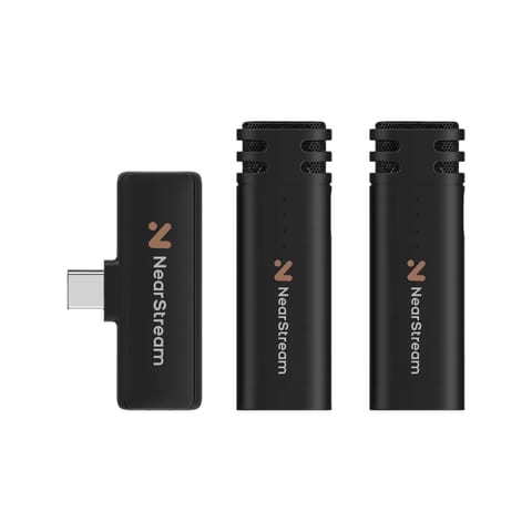 NearStream AWM10T-P AI Noise-Canceling Mini Wireless Microphones