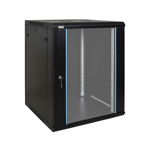 Zone Lite 15U 500mm Black Wall Mount Black Cabinet