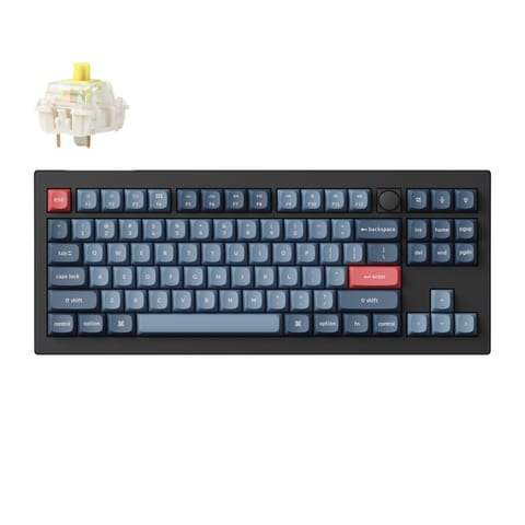Keychron V3 Max QMK/VIA 80% 1K Banana Switch Hot-Swap Gateron Jupiter RGB Wireless Custom Mechanical Keyboard