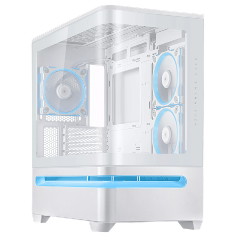ASUS PRIME AP202 ARGB MATX White Gaming Chassis