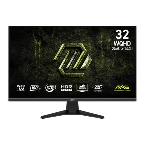 MSI MAG 325QF E18V Gaming Monitor 2560x1440 (WQHD) Rapid VA 0.5ms 180Hz Adapative Sync