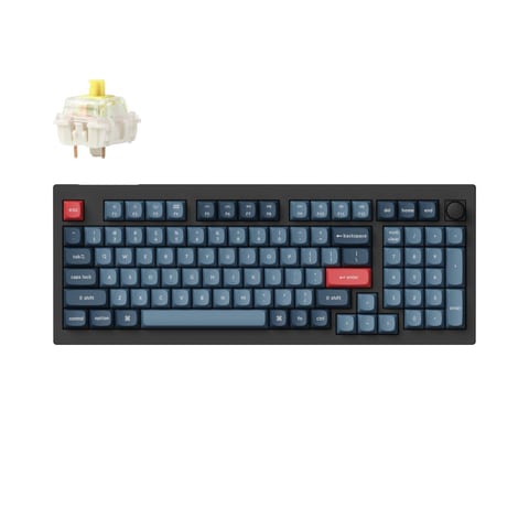 Keychron V5 Max QMK/VIA 96% 1K Banana Switch Hot-Swap Gateron Jupiter RGB Wireless Custom Mechanical Keyboard