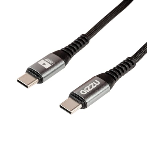 Gizzu Type-C to Type-C 480Mps 60W Cable 1M Poly