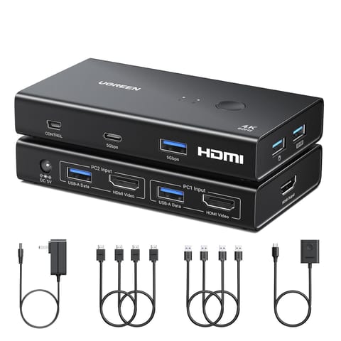 UGREEN HDMI 2.0 KVM Switch 2 In 1 Out
