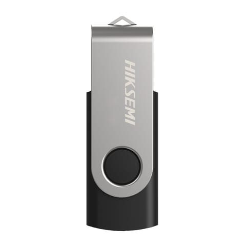 Hiksemi Rotary 64GB USB3 Flash Drive - Silver Black
