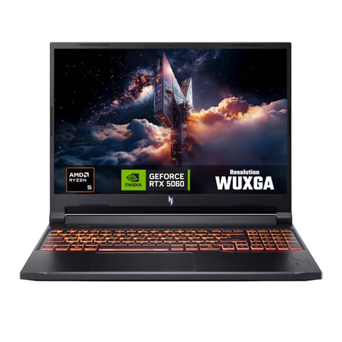 Acer Nitro V 16S AI Gaming Laptop - AMD Ryzen R5 240 | 16GB | 1024GB | 16" WUXGA 180Hz | NVIDIA® GeForce RTX™ 5060 8GB GDDR7|Windows 11 Home | Black
