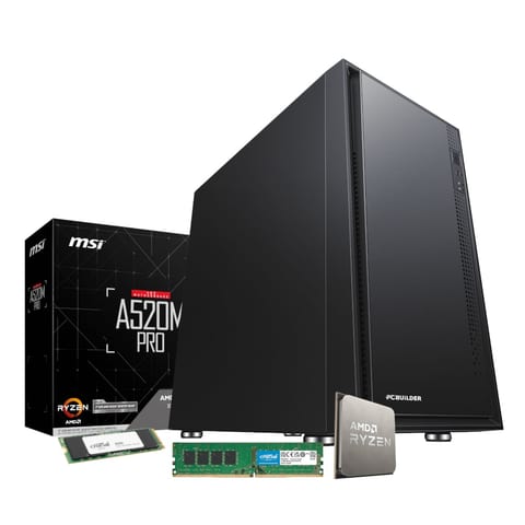 PCBuilder AMD Ryzen 7 5700G Home Master Windows 11 Desktop PC
