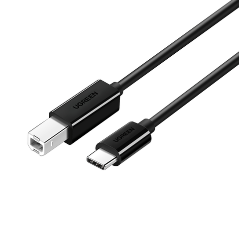 UGREEN USB-C to B Male Printing Cable 2m (Black)